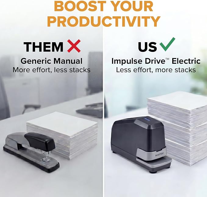 Bostitch Office Impulse Heavy Duty Electric Stapler Value Pack, 45 Sheet - Image 7