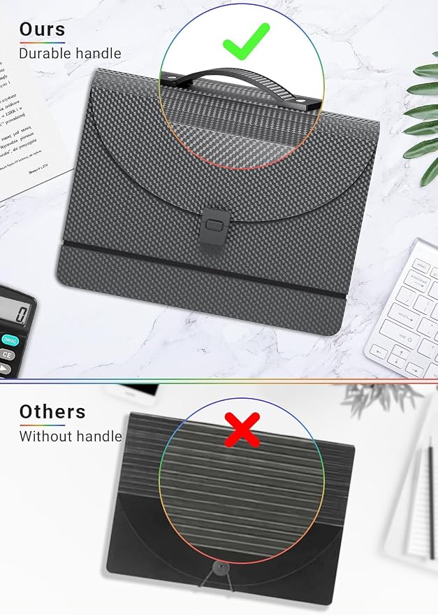 Accordion File Organizer/Expanding File Folder - Image 5