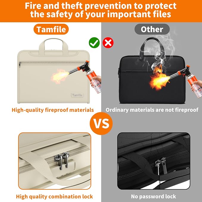 Fireproof Accordion File Organizer - Image 3