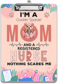 I'm a Cocker Spaniel Mom and a Registered Nurse Nothing Scares Me Acrylic by Ninety3POD