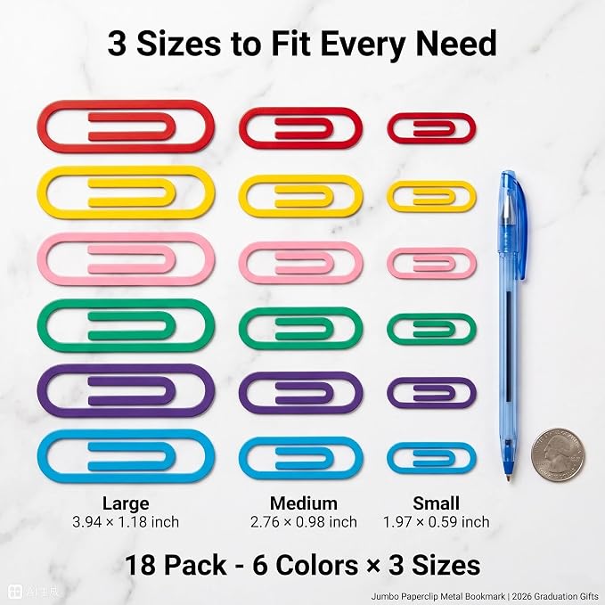 18 Pcs Teacher Paper Clips End of Year Student Gifts - Image 6