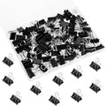 SANNIX 75 PCS Mini Binder Clips, 3/4 inch 19mm Binder Clips Black Paper Clamps by SANNIX