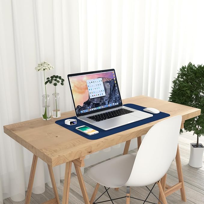 Hsurbtra Desk Pad, 23.6" x 13.8" PU Leather Desk Mat, M Extended Mouse Pad - Image 7