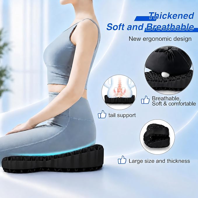 Thicken 19.7in Seat Cushion, Gel Seat Cushion - Image 3