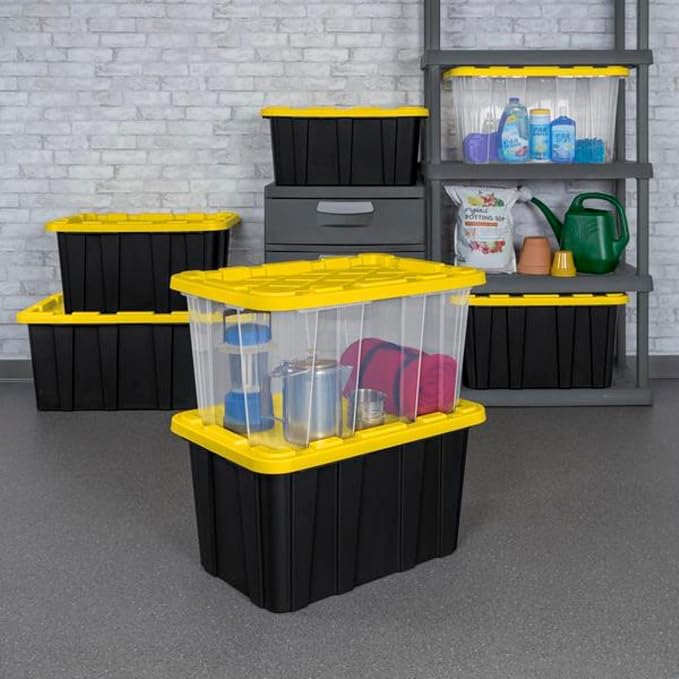 Sterilite 16-Pack Industrial Tote, Plastic Storage Container Bins - Image 7