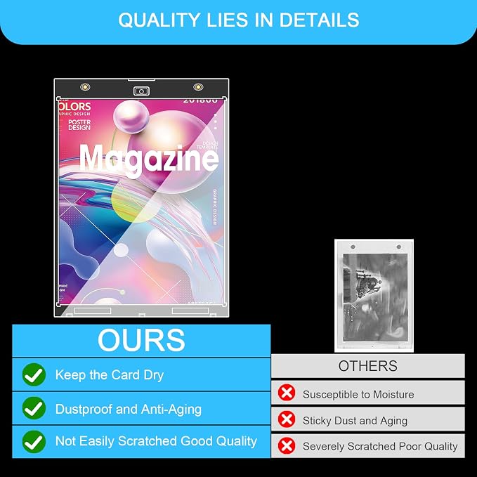 2-Pack Magazine Book Magnetic Holder | UV Protection, Wall Mountable, One Touch - Image 3