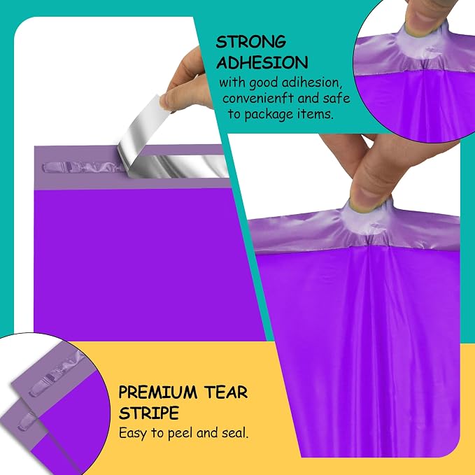 Poly Mailers 6x9 inch 100 Pcs, Waterproof and Tear-resistant Shipping Bags - Image 3