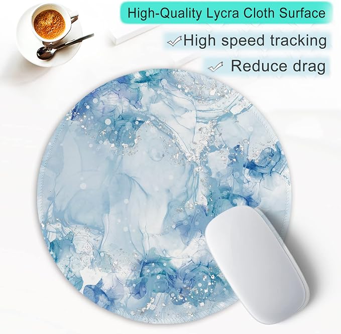 ITNRSIIET Round Mouse Pad with Stitched Edge Premium-Textured Waterproof - Image 6