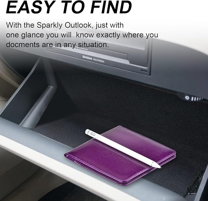 Cacturism Car Registration and Insurance Holder, Vehicle Glove Box Car - Image 7