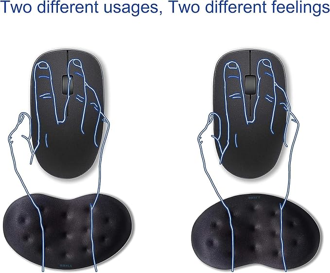 BRILA Ergonomic Memory Foam Mouse Wrist Rest Support Pad Cushion - Image 2