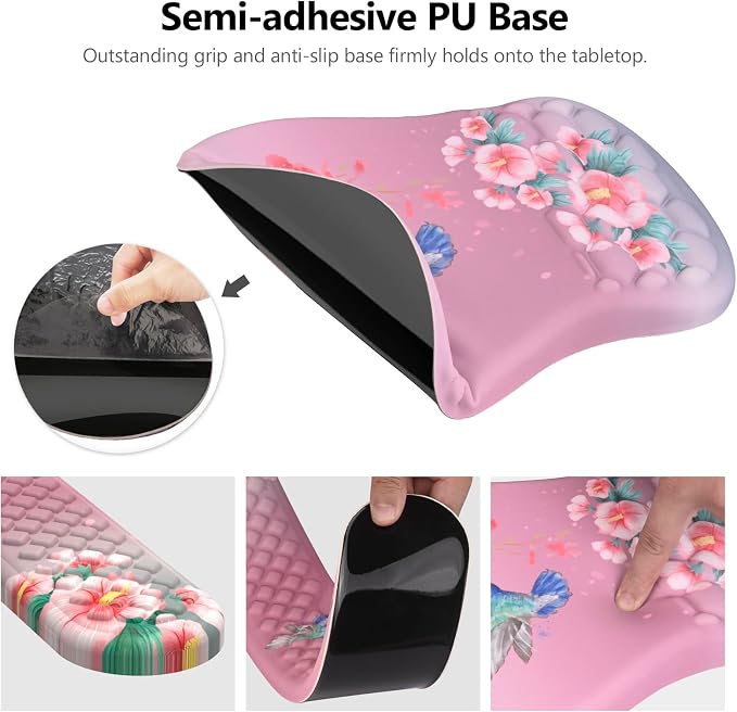 Mouse Pad with Wrist Rest & Keyboard Wrist Rest, Memory Foam - Image 4