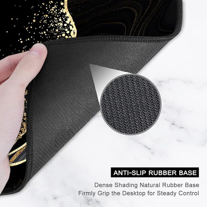 Auhoahsil Desk Pad, XL Extended Large Gaming Mouse Pad 31.5 x 11.8 Inch - Image 4