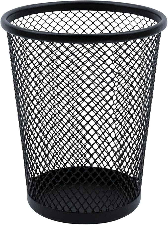 HSYMQ Desk Pencil Pen Holder, Wire Mesh Pen Cup Holder by HSYMQ