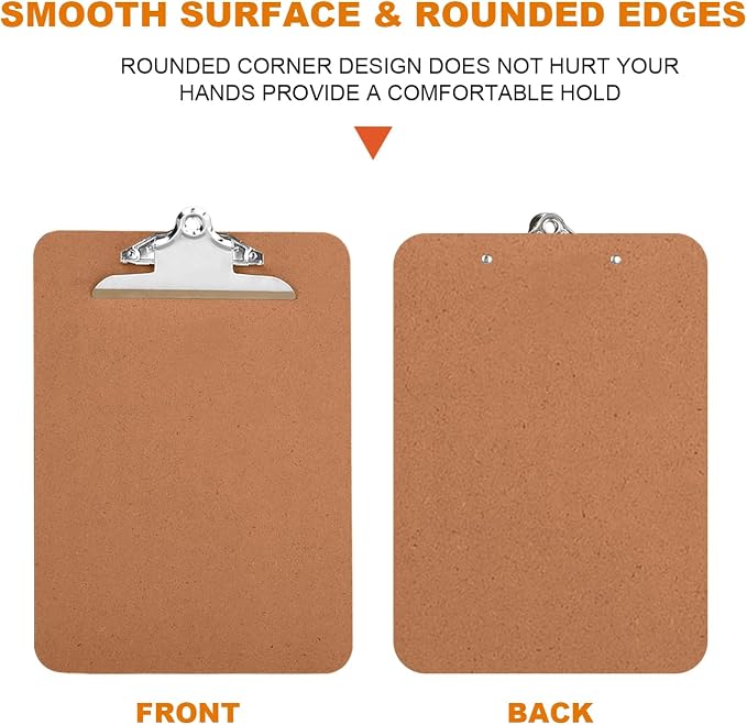 HERKKA 18 Pack Hardboard Office Clipboards - Image 4