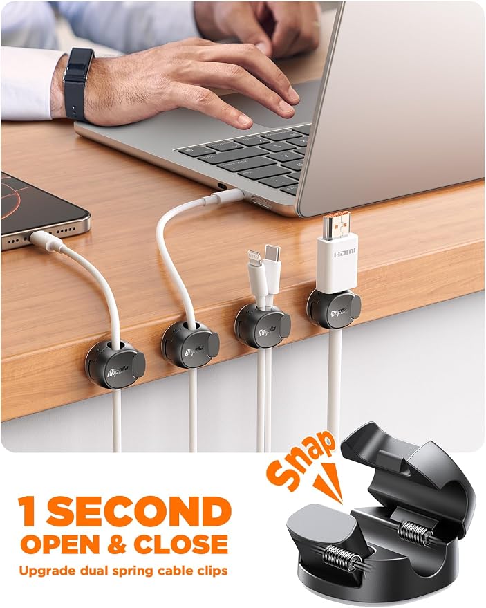 12Pack Cord Organizer Cable Clips - Image 2