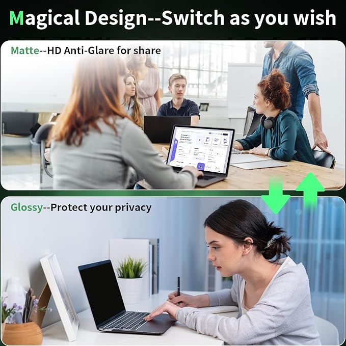 Laptop Privacy Screen 17 Inch, Laptop Screen Privacy Shield 16:10 Aspect Ratio - Image 5