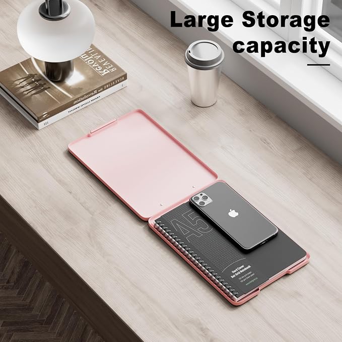 Hongri A5 Clipboard with Storage, Metal Retractable Pen Holder, 6 x 9'' Nursing - Image 6