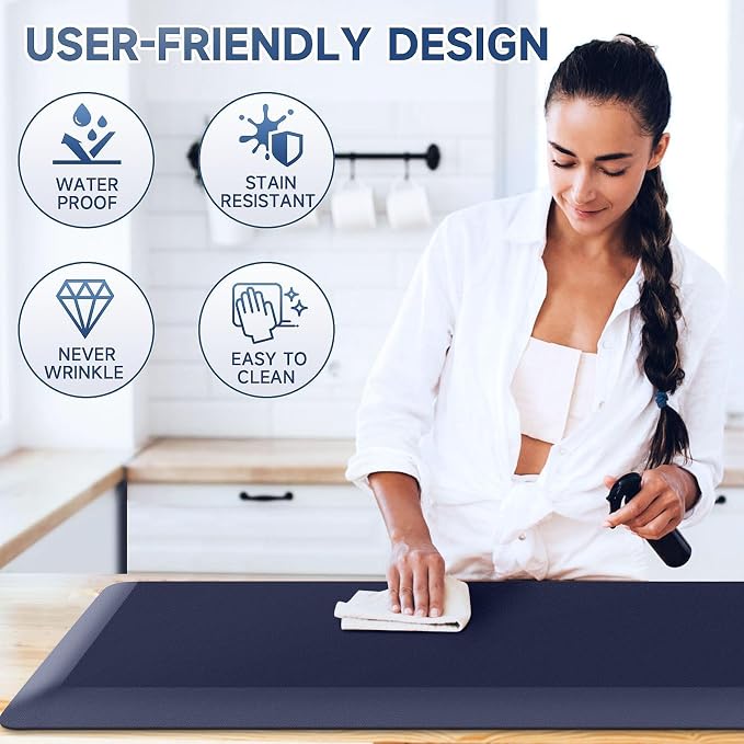 4/5 Inch Thick Kitchen Mat Anti Fatigue Mat Kitchen Rugs Kitchen Decor Non-Slip - Image 5