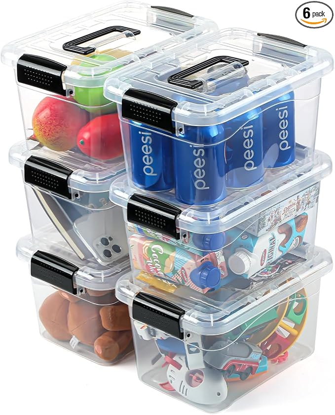 EOENVIVS Plastic Storage Bins by EasyCozyHomey