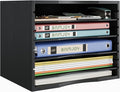 Bamjoy Wood 5 Tier Desktop Organizer, Paper Organizer Mail Sorter, File Holder by Bamjoy