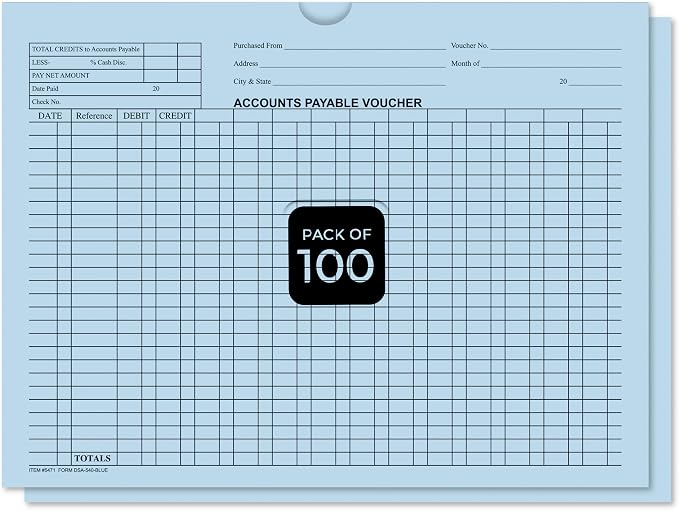 Accounts Payable Voucher Envelopes General Accounting Style, payment vouchers by Unknown