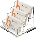 HeZone Business Card Holder for Desk 3 Slots 3 Tier, Cards Organizer for Women by HeZone