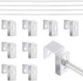 4 Set 12 Pcs Silver Metal Hanging File Bracket Clips 8 Hanging Rail Clip 4 File by Trandraft