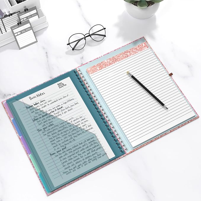 Hongri Clipboard Folio with Refillable Lined Notepad, 8.5 x 11 Folders with - Image 7