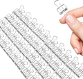 Small Binder Clips, 36 Pack, 3/4 Inch, Standard 19mm, Hollow Out Silver by Makanu