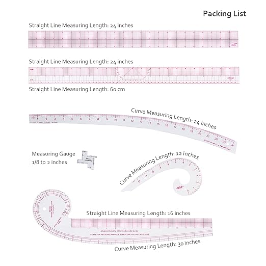 Imperial Sewing Ruler & French Curves - Image 6