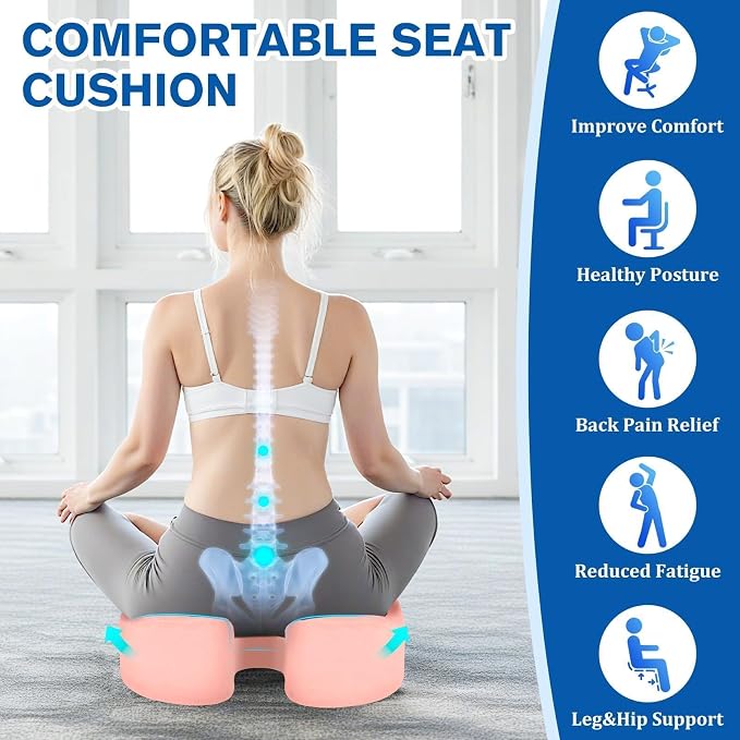 CushyOasis Seat Cushion, Chair Cushions, Office Chair Cushions, Anti-Slip - Image 3