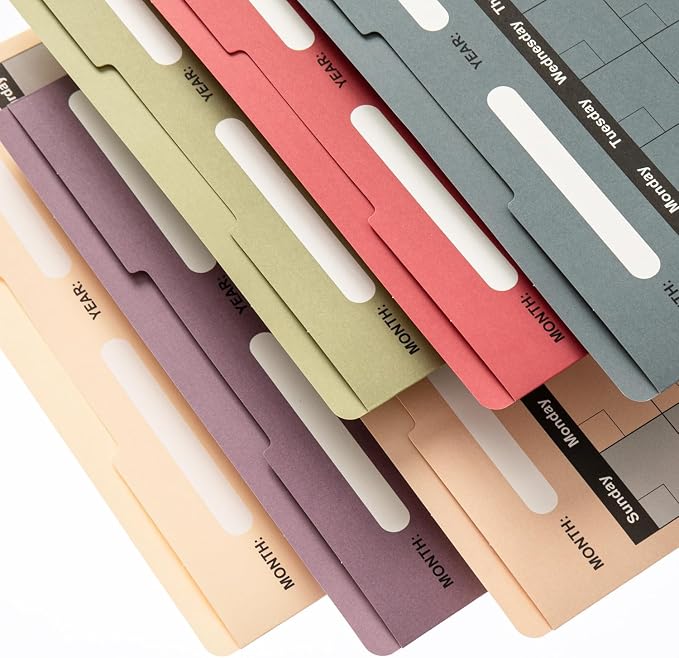 Y YOMA 6 Pack File Folder Jackets Letter Size Paper Pocket File Folder - Image 7