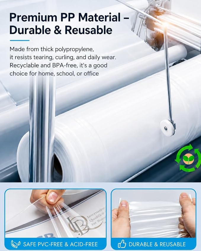 KTRIO Sheet Protectors for 3 Ring Binder 1200 Pack Plastic Sleeves 8.5 x 11 | - Image 3