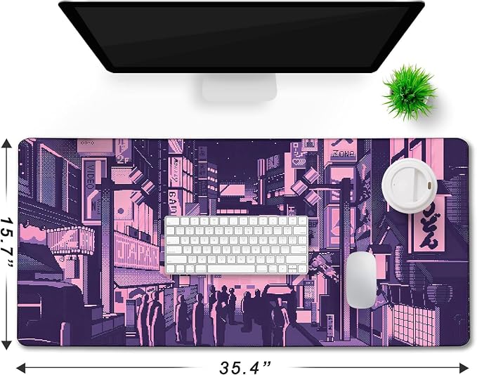 Large Mouse Pad, Office Desk Pad Gaming, Durable Waterproof Non-Slip Base Long - Image 2