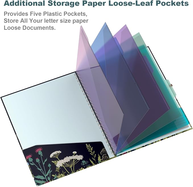 Hongri Clipboard Folio with Refillable Lined Notepad, 8.5 x 11 Folders with - Image 2