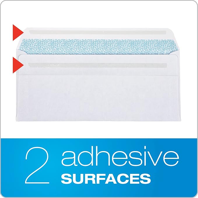 Columbian #9 Security Envelopes, 500 Pack, Double Window Self Seal Envelopes - Image 4