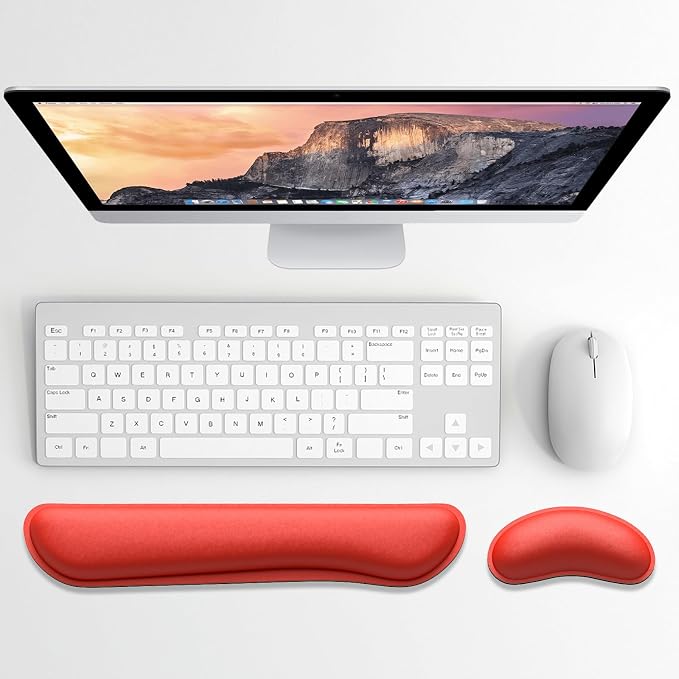 Dapesuom Enlarge Keyboard Wrist Rest, Memory Foam Wrist Cushion - Image 2