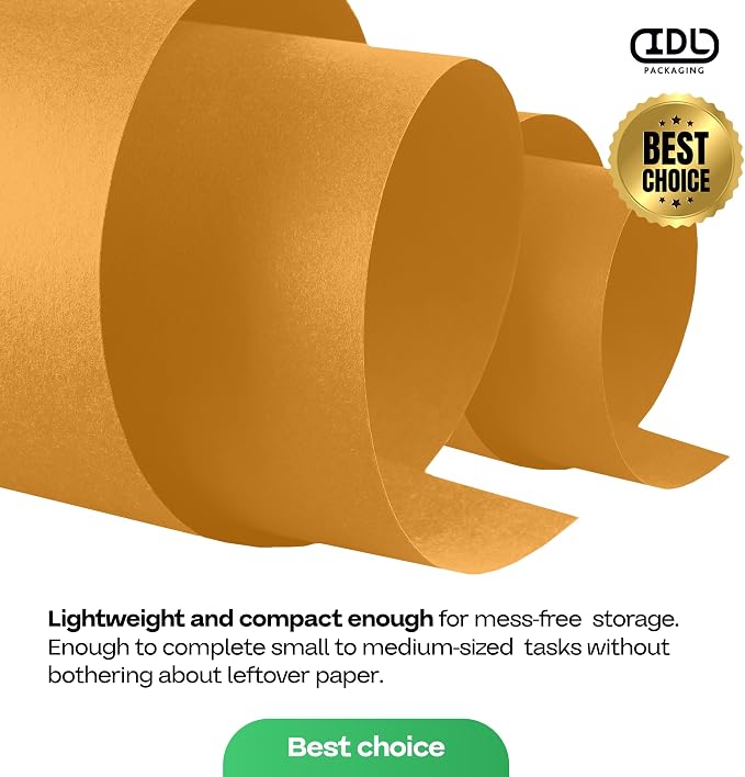 Orange Kraft Paper Roll 48" x 1200" - Image 7