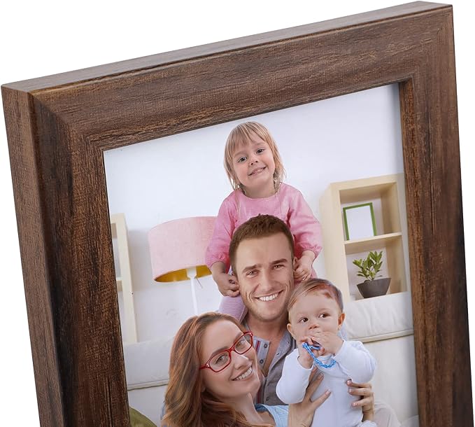 Giftgarden 4x6 Picture Frame Brown Set of 12 - Image 8
