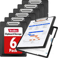 6 Pack Clipboard with Storage, High Capacity Storage Clipboard 8.5 x 11 by YesBes