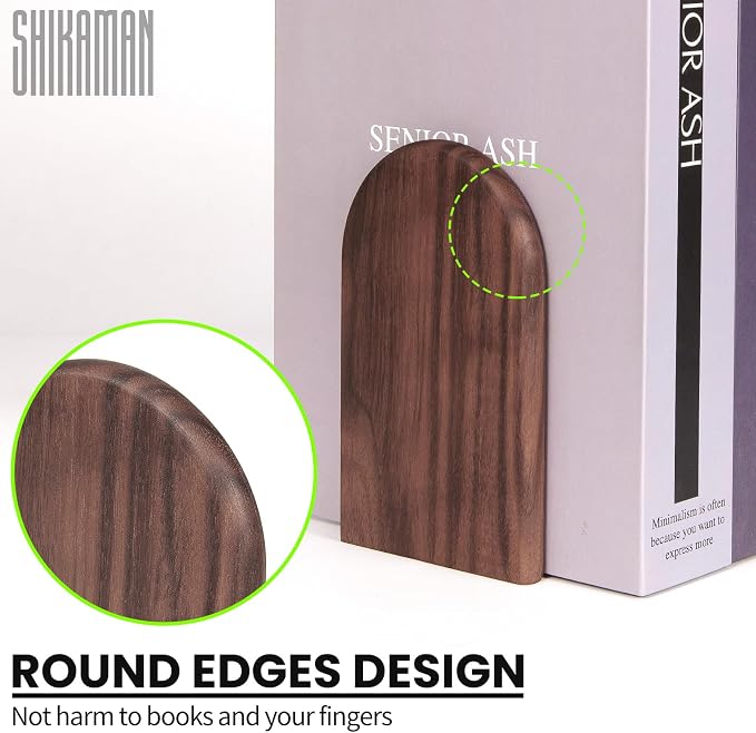 Book Ends, Bookends Wood Book Ends Universal Economy Bookend - Image 2