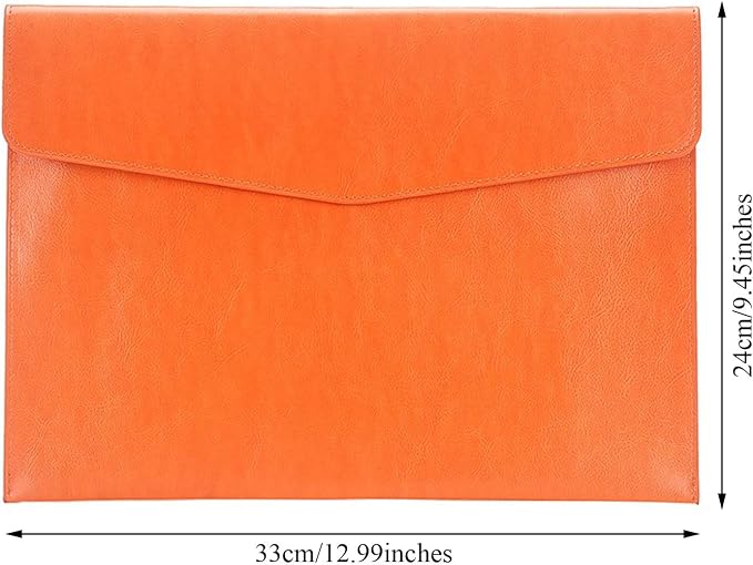 PU Leather A4 File Folder Document Holder Envelope Folder Case - Image 2