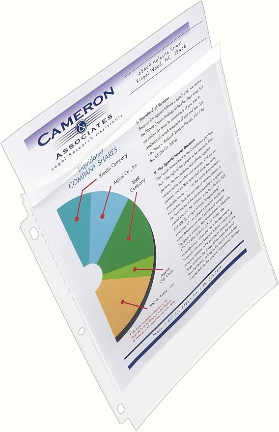 Avery Diamond Clear Top Sheet Protectors, Super Heavyweight Page Protectors - Image 3