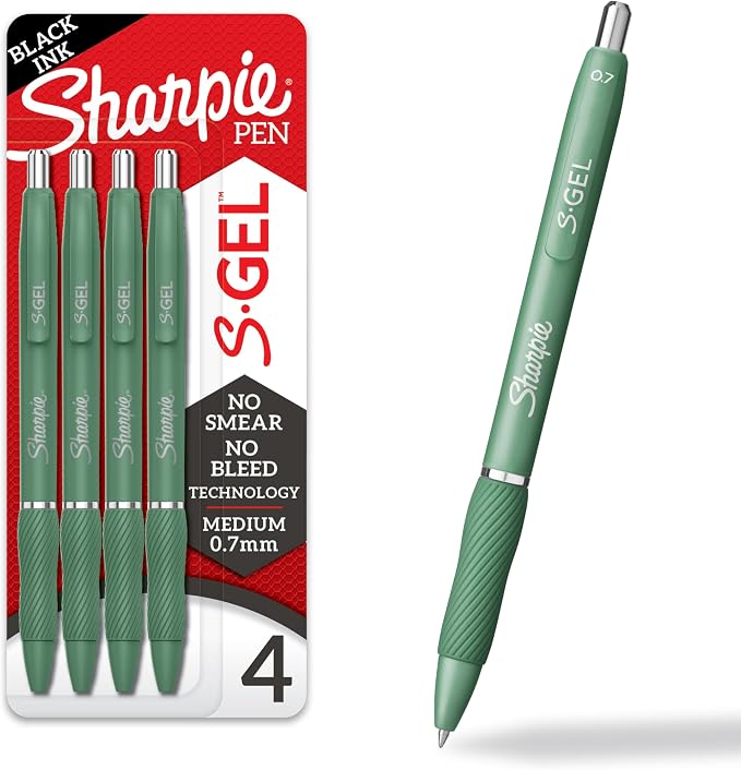 Sharpie S-Gel Gel Pens, Medium Point, Journaling, Note-Taking by Unknown