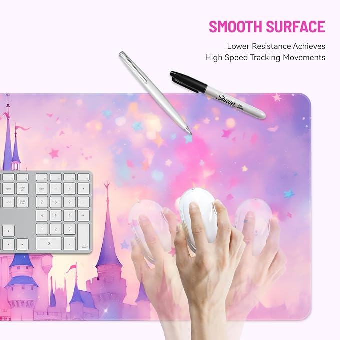 Mousepad Desk Mat Gaming Large Keyboard Cute Office Desktop Computer Laptop - Image 3