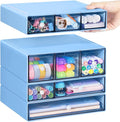 Desk Storage Organizer with 9 Drawers, 4 Tiers Stackable Desktop Craft Storage by FODIENS