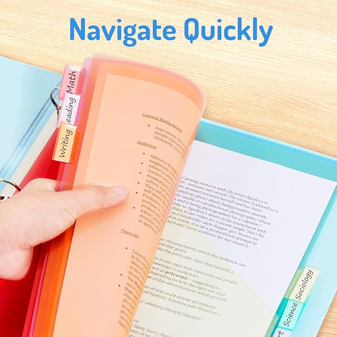 Forvencer 24 Count Dividers for 3 Ring Binder, Binder Dividers - Image 5