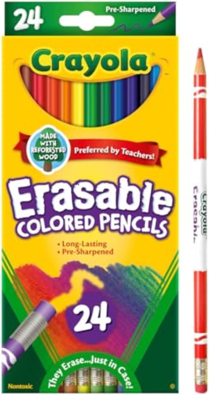 Crayola Erasable Colored Pencils, Kids Coloring Pencils - Image 2