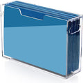 Hanging File Folder Organizer, Acrylic File Organizer Box by Tfirhuoe