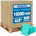GSSUSA Teal Bubble Mailers 4x8 Inches 19200 Pack, Usable Size 4X7" Bubble by GSSUSA